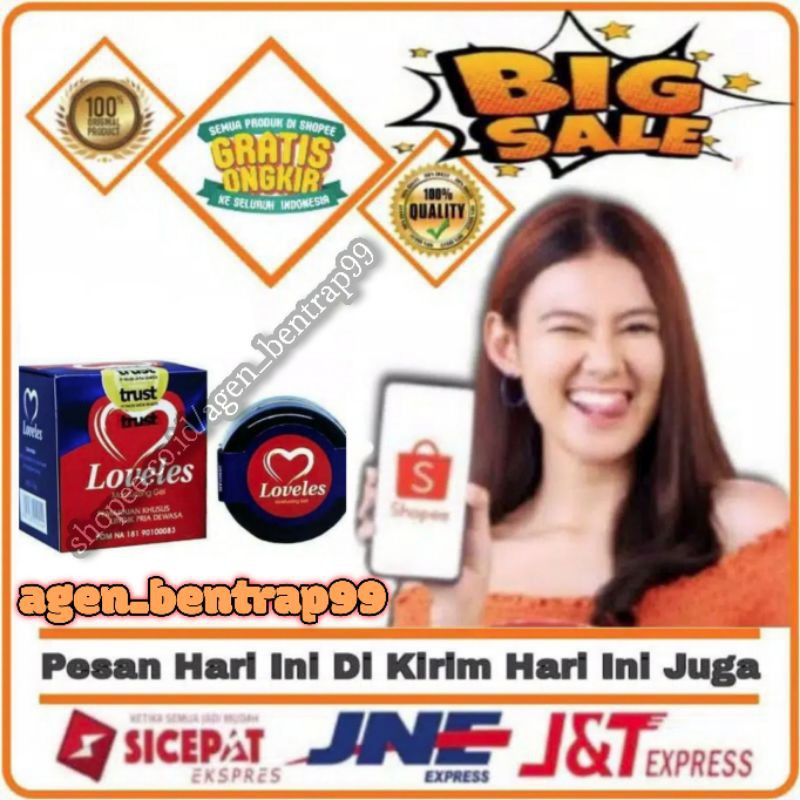 Loveles Gel Asli Original 100%