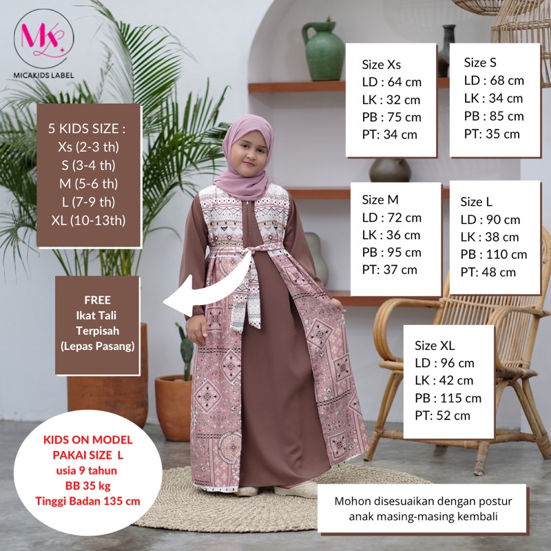 GAMIS MUSLIM COUPLE IBU ANAK KEMEJA KOKO ARYA DIYANA SET BAJU FAMILY COUPLE