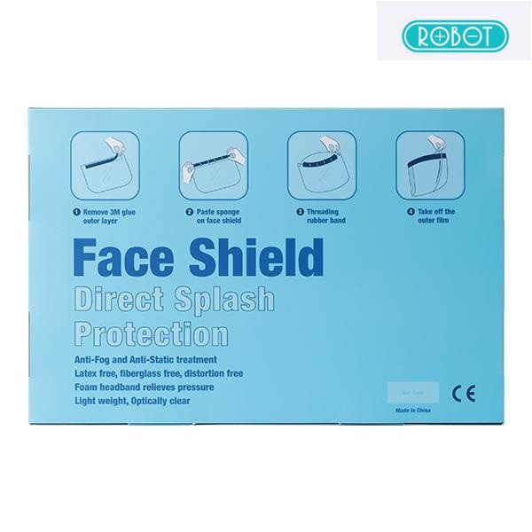 Face Shield ROBOT MZ001 Pelindung Wajah APD Anti Fog (Isi 12 Pcs)