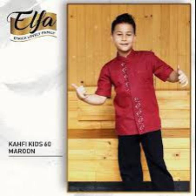 Koko anak Ethica kahfi kids 60 maroon