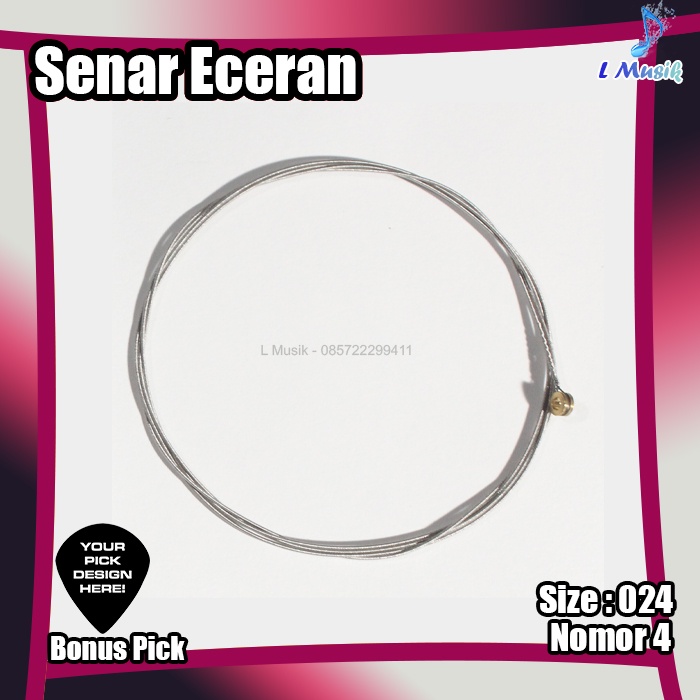SENAR GITAR ECERAN SATUAN ELEKTRIK AKUSTIK NOMOR 4 5 6 024 032 040