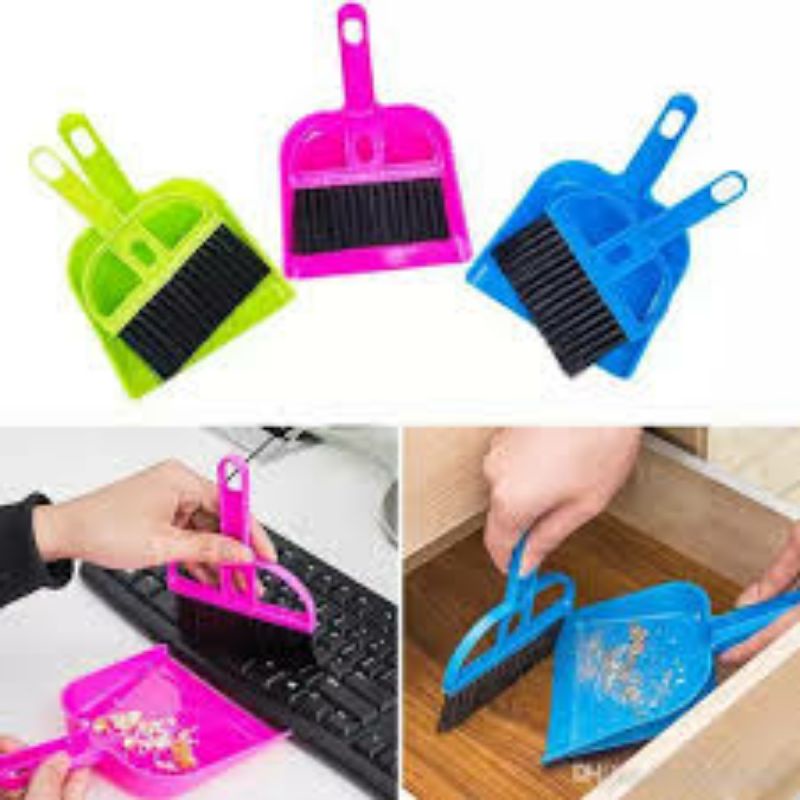 SAPU MINI SET SEROK CIKRAK/DUSTPAN MINI/SAPU + SEROK MINI/SAPU MOBIL