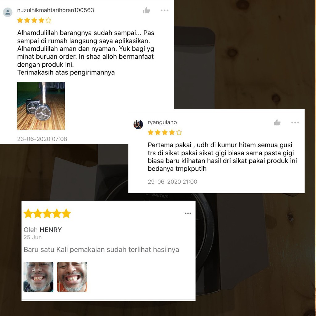 Pemutih Gigi Alami Charcoal Powder Activated Teeth Whitening 50gr (FREE SIKAT GIGI Bambu)