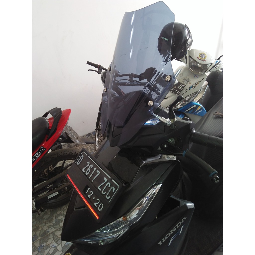 Windshield Winsil Visor Penahan Angin Aksesoris Honda Vario 150 Windshield Winsil Visor Penahan Angin Aksesoris Honda Vario 150