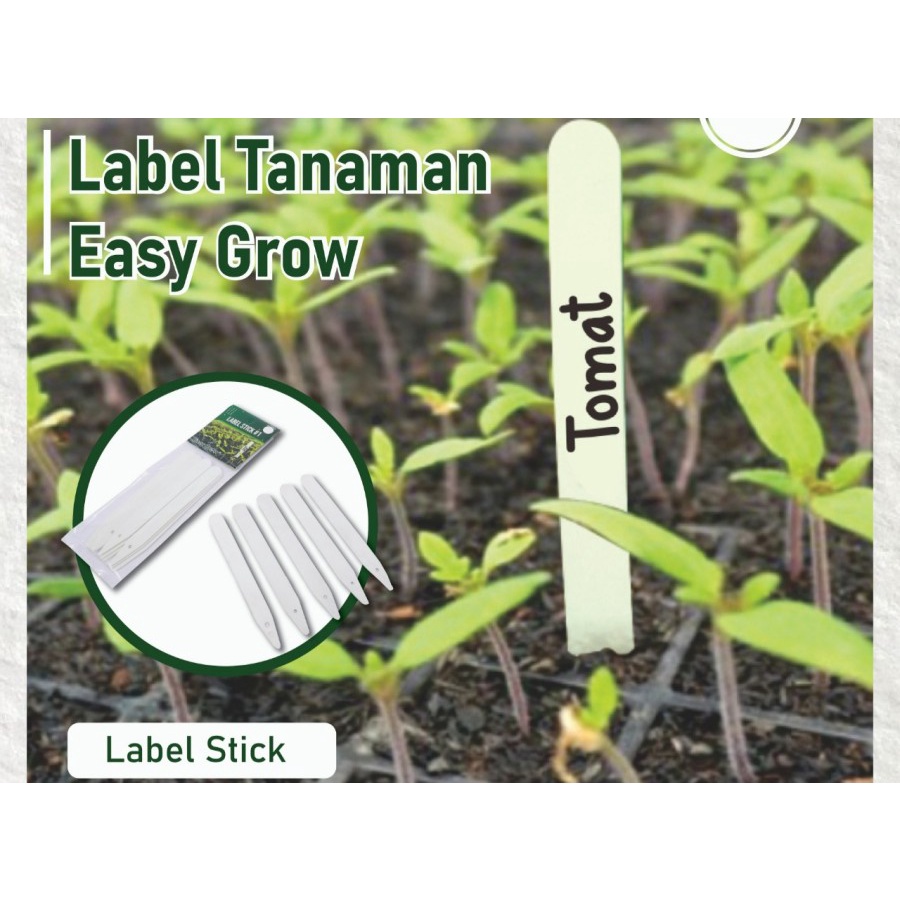 LABEL TANCAP PACK ISI 10PCS stick label tanaman plant name tag plastik