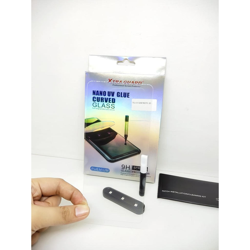 UV Glass Samsung Note 20 6.7 inchi Tempered Glass 3D Curve FULL SCREEN Nano UV FULL GLUE