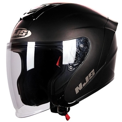 Helm NJS KAIROZ READY STOCK Half Face Helm NJS Kairoz-HITAM DOP