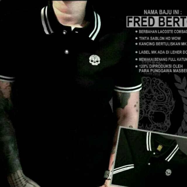 KAOS FREED BERTO / KAOS POLO MASBERTO KINGDOM ORIGINAL