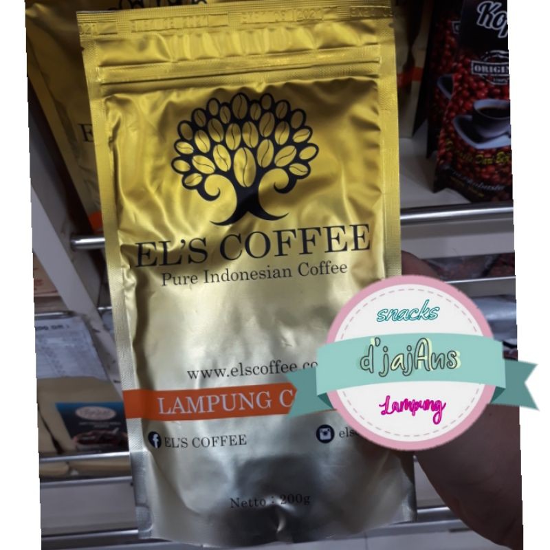 

EL'S COFFEE GOLD 200GR / KOPI ASLI LAMPUNG