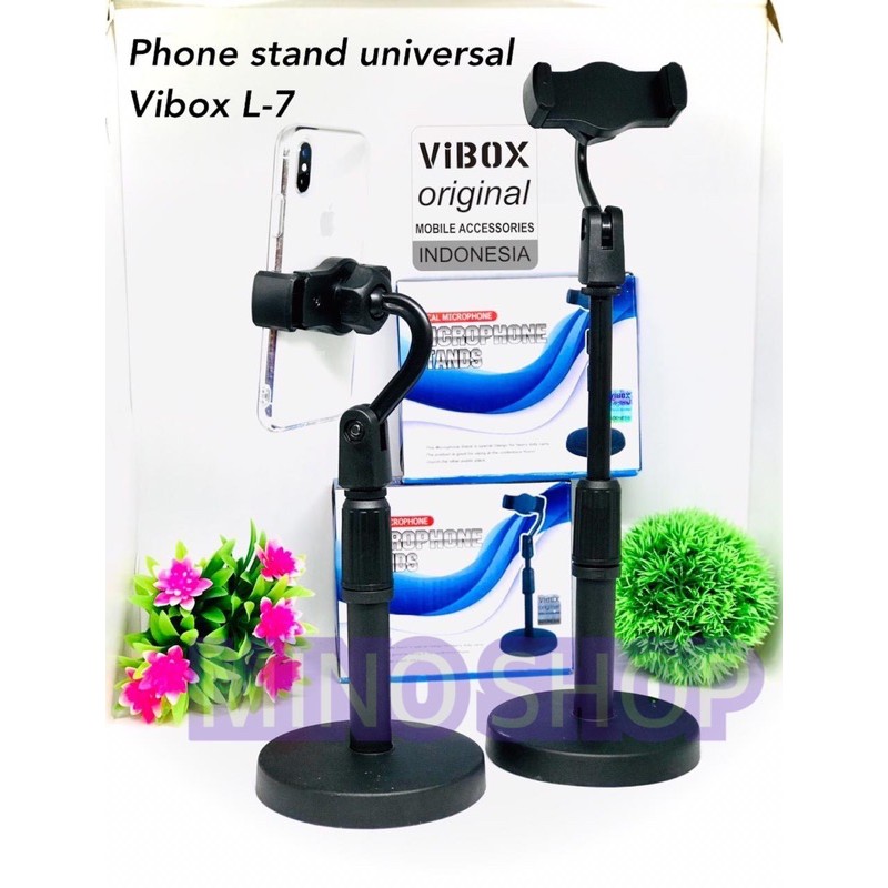 HOLDER STAND UNIVERSAL VBOX L7 360 DERAJAT 2 TINGKAT - HOLDER STAND MEJA