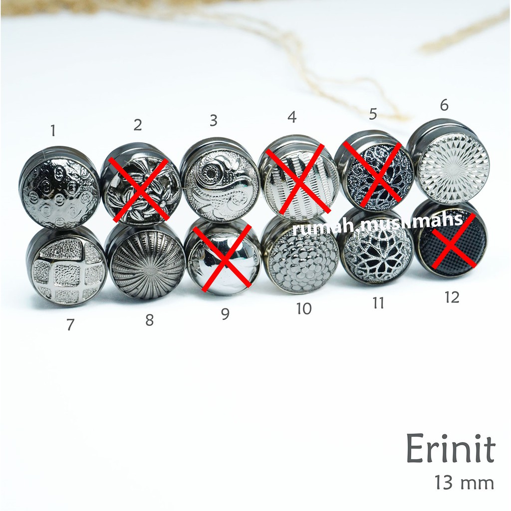 Pin magnet hijab ERINIT 13 mm bros jilbab turki magnet jilbab turki penjepit brooch premium turki