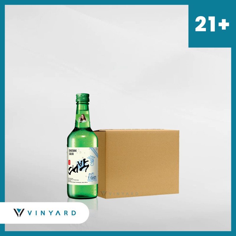 Promo 1 Ctn ( 20 Btl ) Daebak Soju Extra Cold 360 ml ( Original &amp; Resmi By Vinyard )