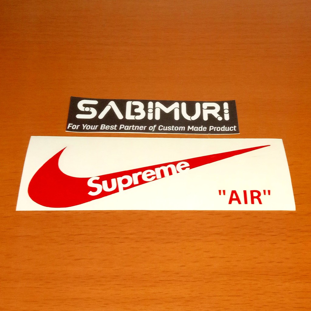 

Cutting Sticker Stiker Nike Supreme Air