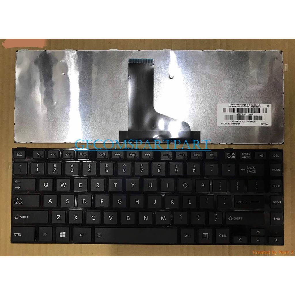 Keyboard Laptop Toshiba Satellite L800 C805-C10B C805-C11B C805-C11R C805-S22B C805-T01B C805-T23R
