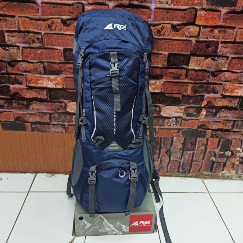 Tas Carrier Rei Kalimpaa 60L + Raincover