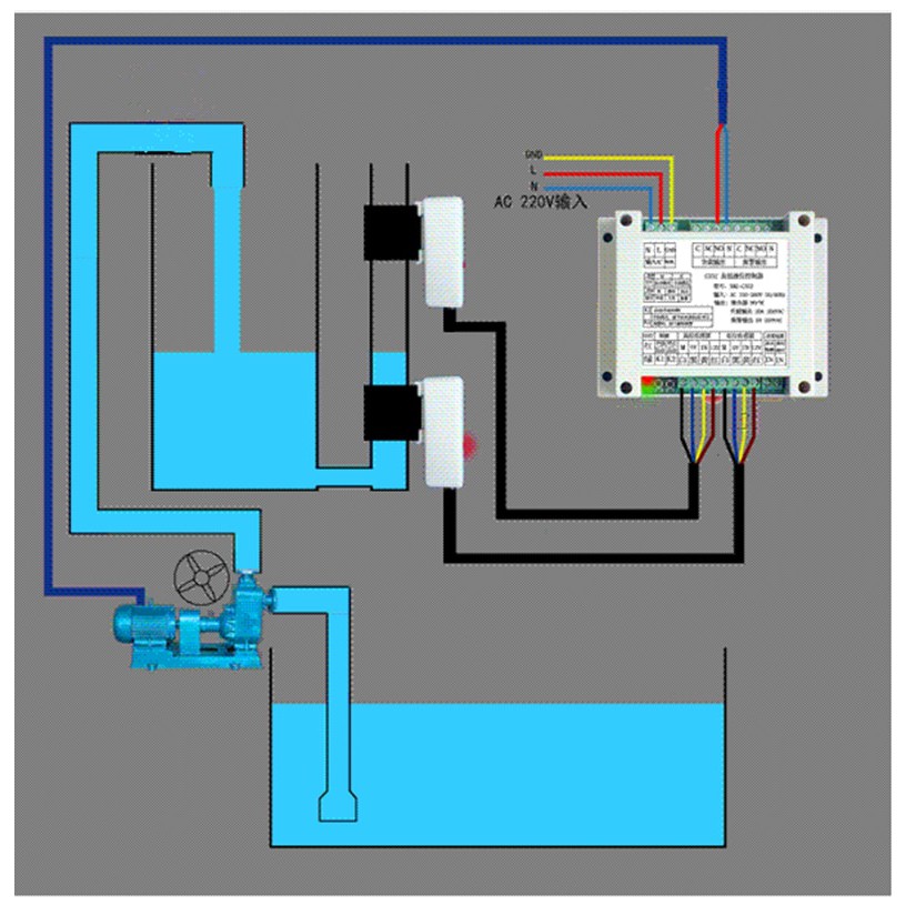 C362 high and low water level controller water tower box non-contact liquid level sensor boiler