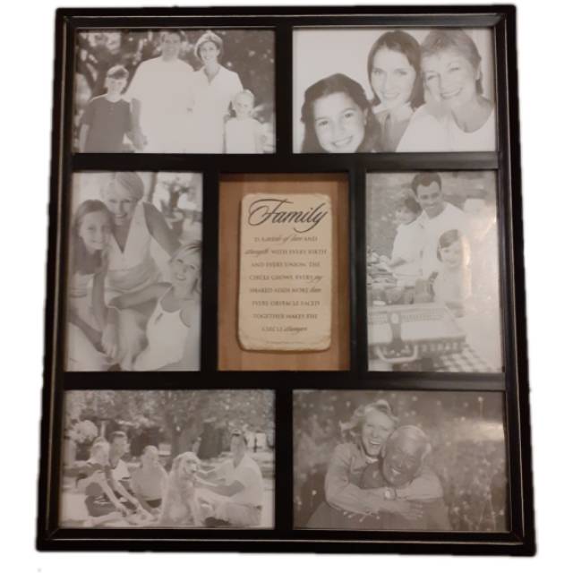 PAJANGAN FAMILY COLLAGE FRAME PHOTO 39 x 35 x 3 cm