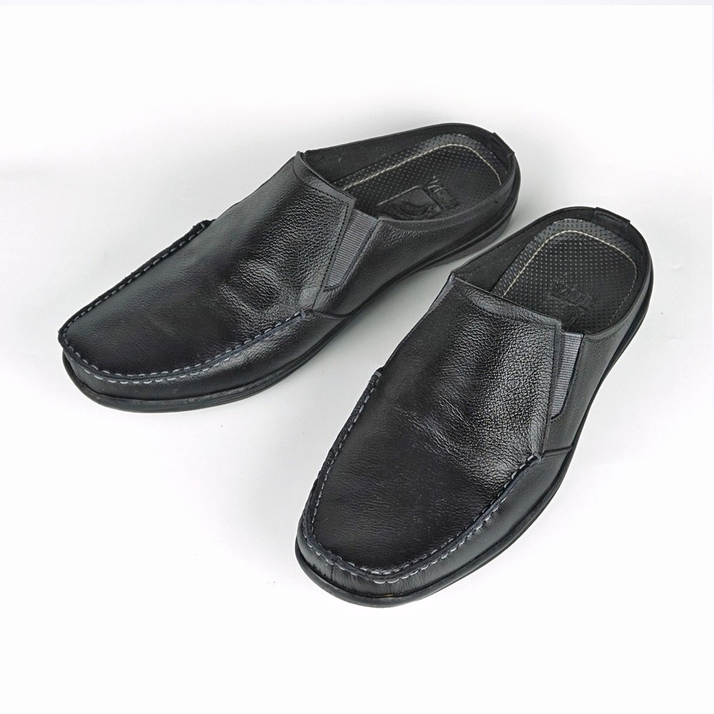 Sandal Slop Kulit Pria Bustong Model Moralist Original Handmade M.AR01-2