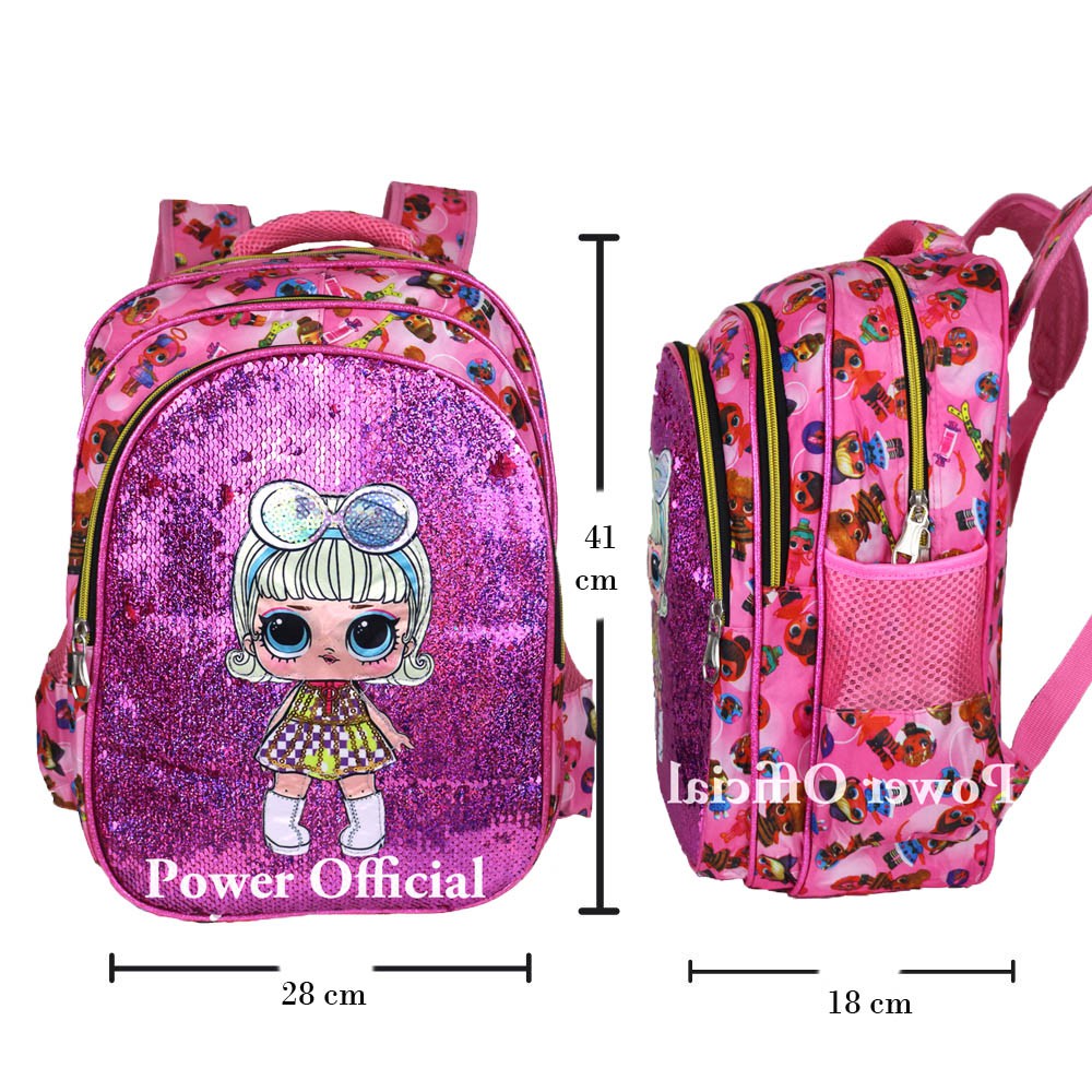 Tas Anak Perempuan Ransel Sekolah SD Import Tas Anak Karakter LOL - Kids Backpack School Import