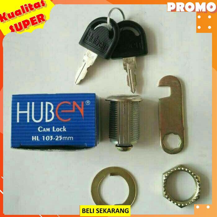 KUNCI LOKER/KUNCI KAIT/CAMLOCK 25mm HUBEN KUNCI LOKER/KUNCI LACI HUBEN/KUNCI LEMARI HUBEN