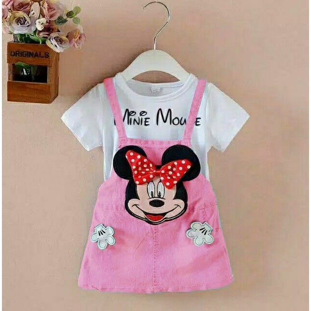 FWG - JS MINIE MOUSE HAND KIDS / JUMPSUIT ANAK LUCU / JUMPSUIT ANAK CEWEK / OVERALL