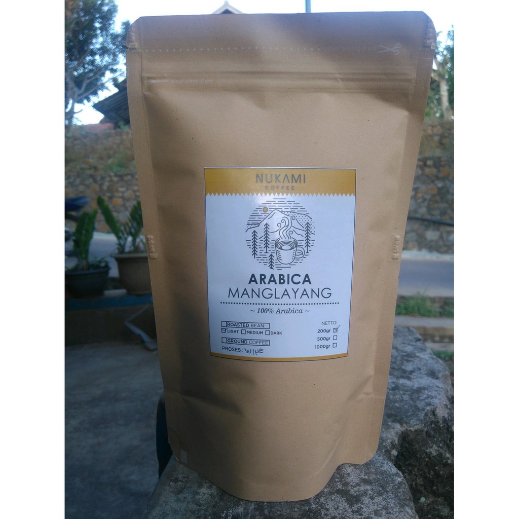 

kopi arabika wine MANGLAYANG Biji 200gr Bagus