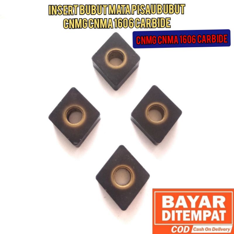 INSERT BUBUT MATA PISAU BUBUT CNMG CNMA 1606 CARBIDE pahat bubut carbide