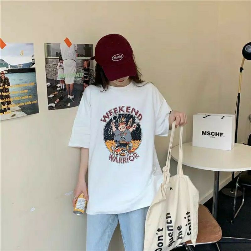 Arifirn Kaos Oversize Warrior - Kaos Wanita | Baju Wanita Murah