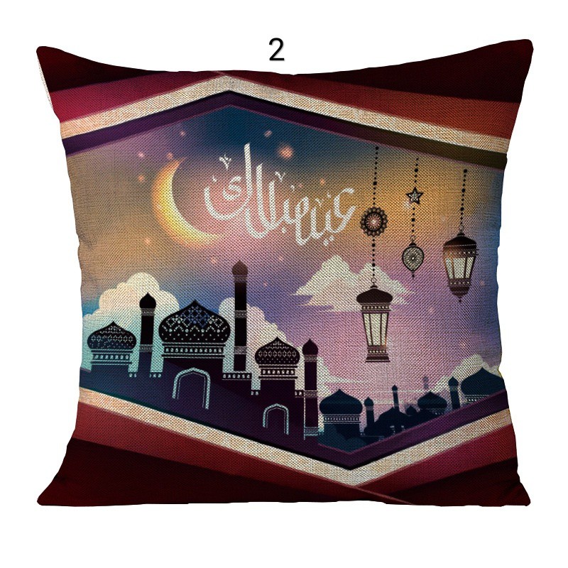 Sarung Bantal Sofa Ramadhan Muslim uk 45x45 Kwalitas Tebal