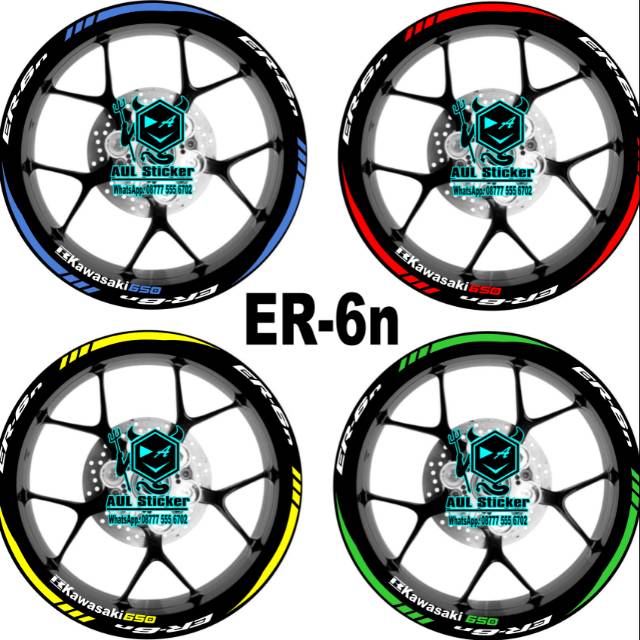 Sticker velg KAWASAKI ER-6n custom