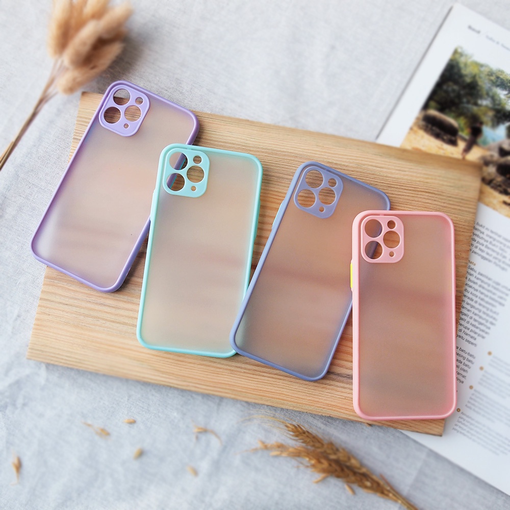 SOFTCASE MACARON IPHONE 6 6PLUS 7 7PLUS 8 8PLUS 11 11PRO MAX 12 12PRO MAX X/XS XR XS MAX CAMERA PROTECTOR