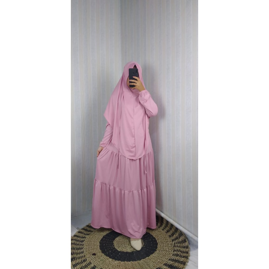 GAMIS SET SYARI JERSEY rempel SET LISTIANI