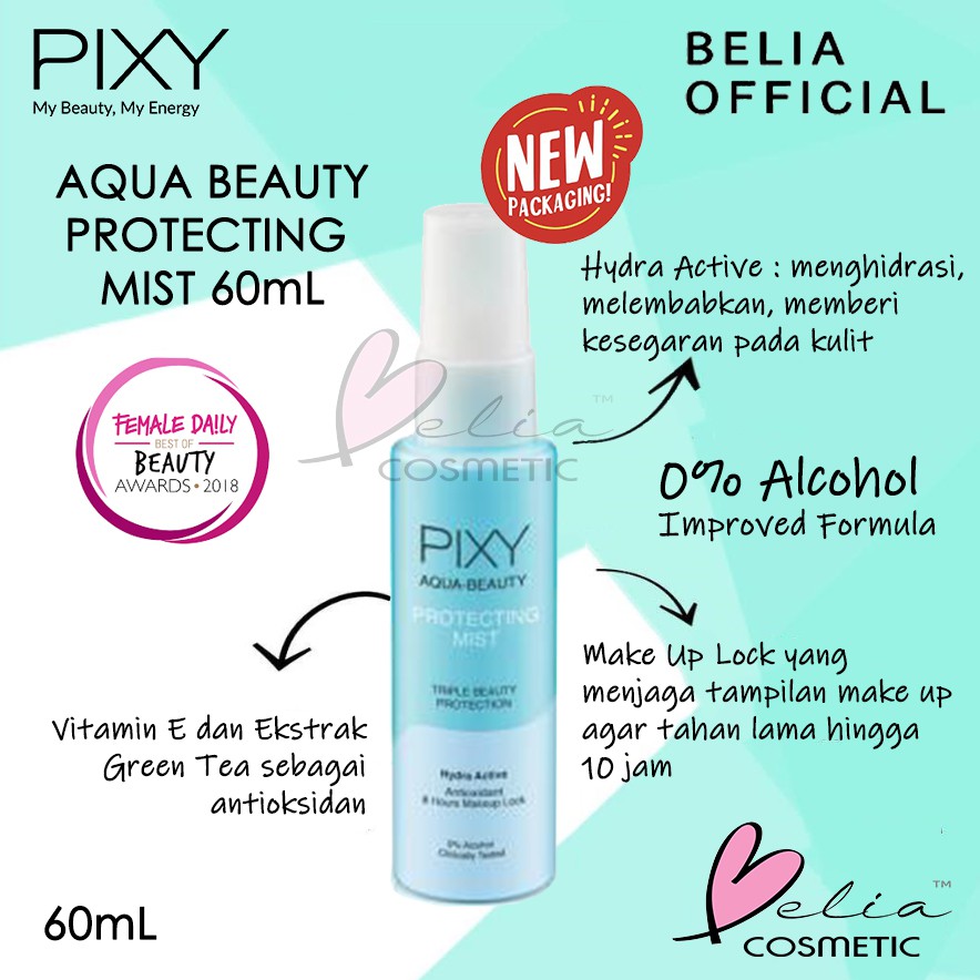 BELIA PIXY Aqua Beauty Protecting Mist 60mL ( face mist ) Shopee