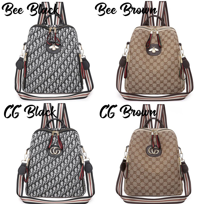 Backpack Wanita PJ584 Tas Ransel Multifungsi Modis Fashion Style Korea