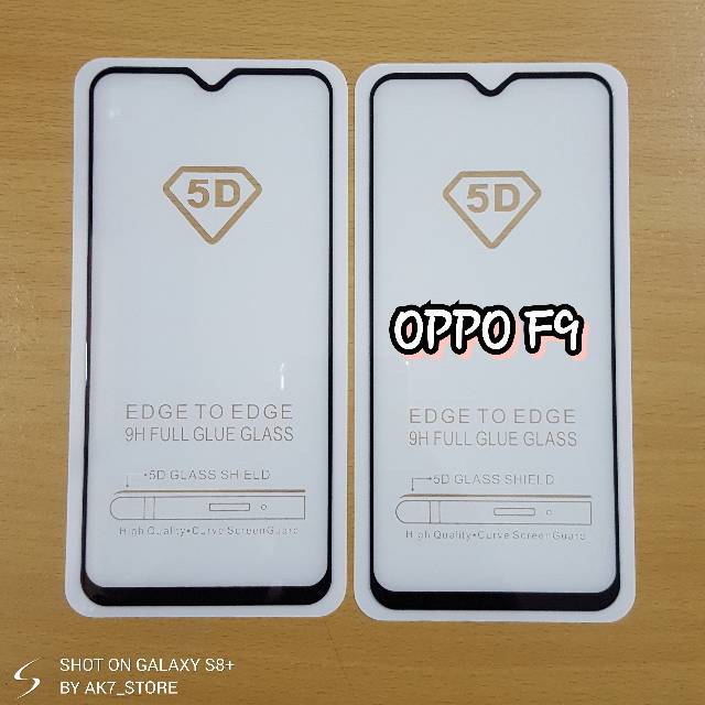 TEMPERED GLASS 5D FULL COVER OPPO A12 - A7 - A5S - A3S - A37 - F11 Pro - F9 - F7 - FIS  F1 Plus  F3