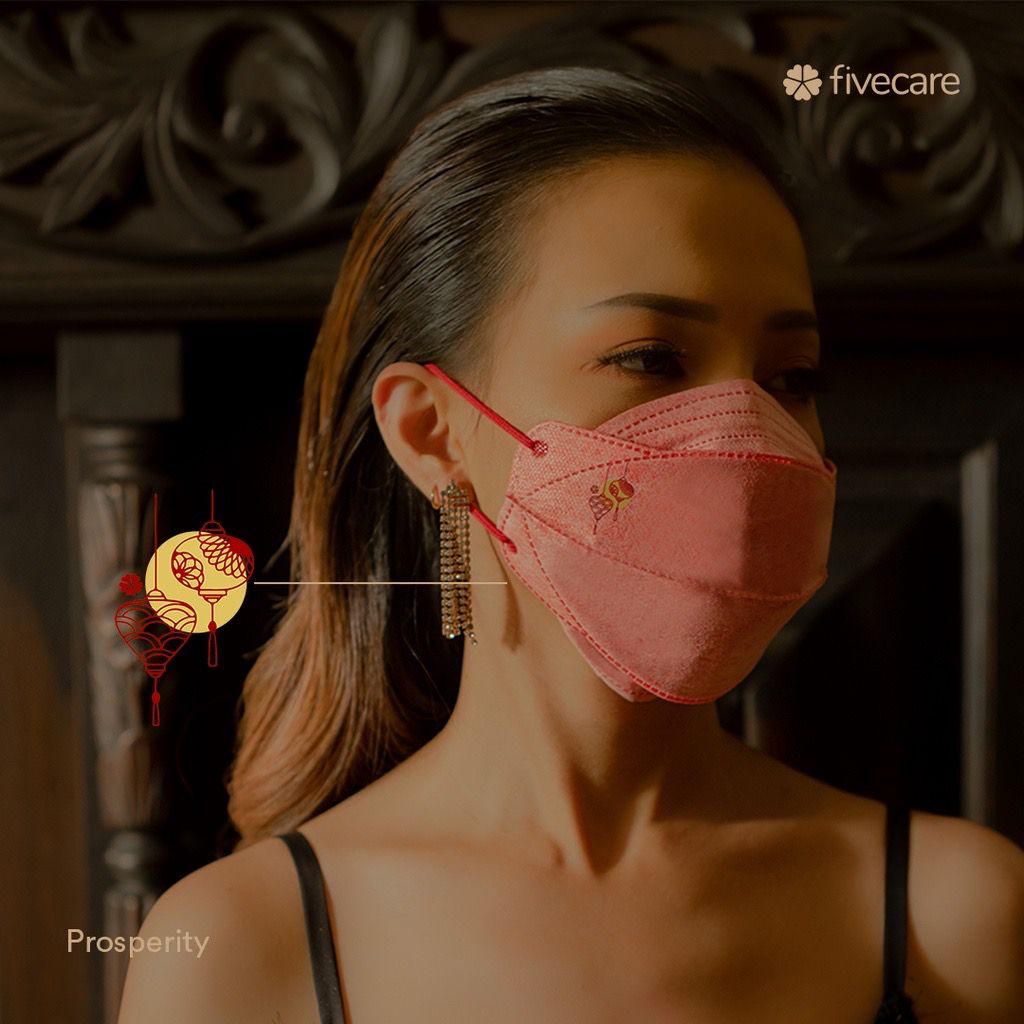 Fivecare Series 4D Masker 5 Ply 15 Pcs Chinese New Year Edition