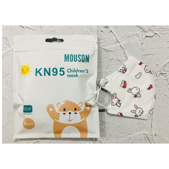 KN95 MOUSON KIDS BABY MOTIF KARAKTER PREMIUM N95 KIDS MASK 5PLY ISI 10PCS