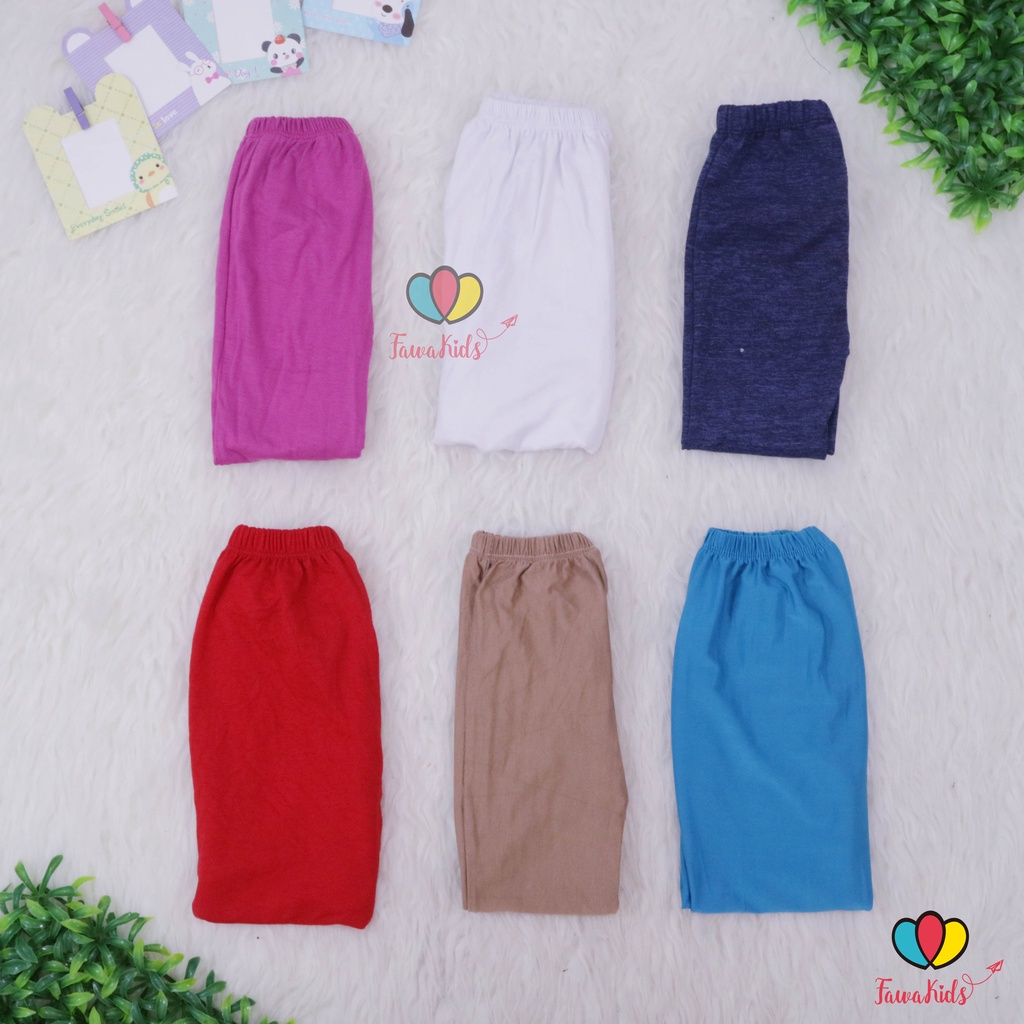 Legging Polos 5-7 Tahun / Leging Anak Leging Polos Murah Bahan Kaos Adem Harian Celana Ketat Dalaman