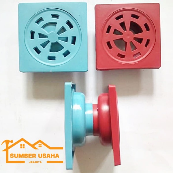 saringan WC kamar mandi air / got PVC plastik floor drain plastic hijau BAGUS SUJ