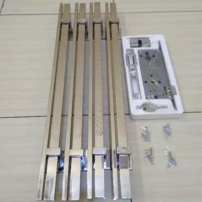 1 set handle pintu minimalis gagang tarikan pintu stainles pegangan pintu mewah handle pintu kuputarung mewah murah