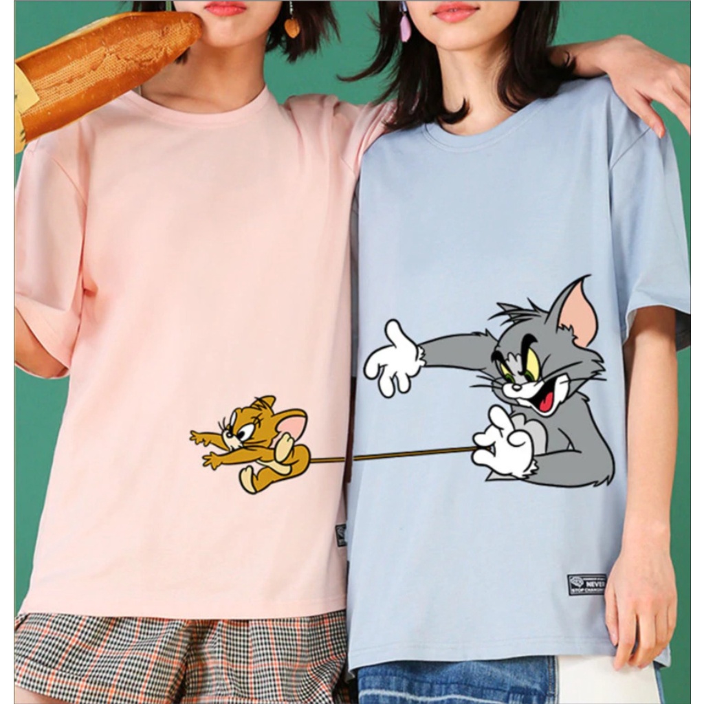 JILEON TSHIRT KAOS COUPLE TOM AND JERRY