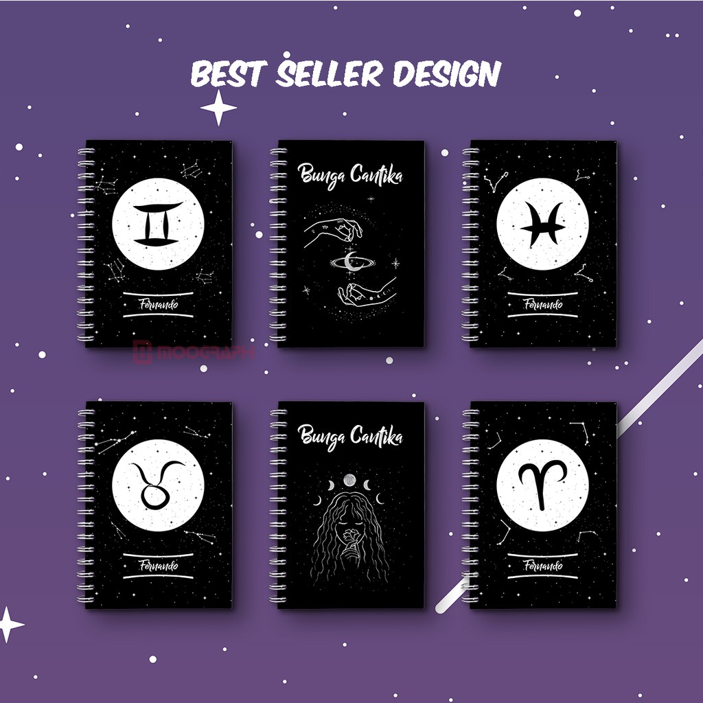

Notebook Custom Zodiak - Binder / Agenda / Jurnal / Diary / Planner / Murah / Hadiah / Kado