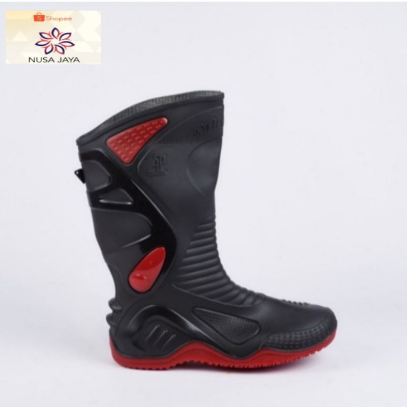 Sepatu Boots AP Moto 2 / AP Boots / AP Boots Moto 2 List Merah