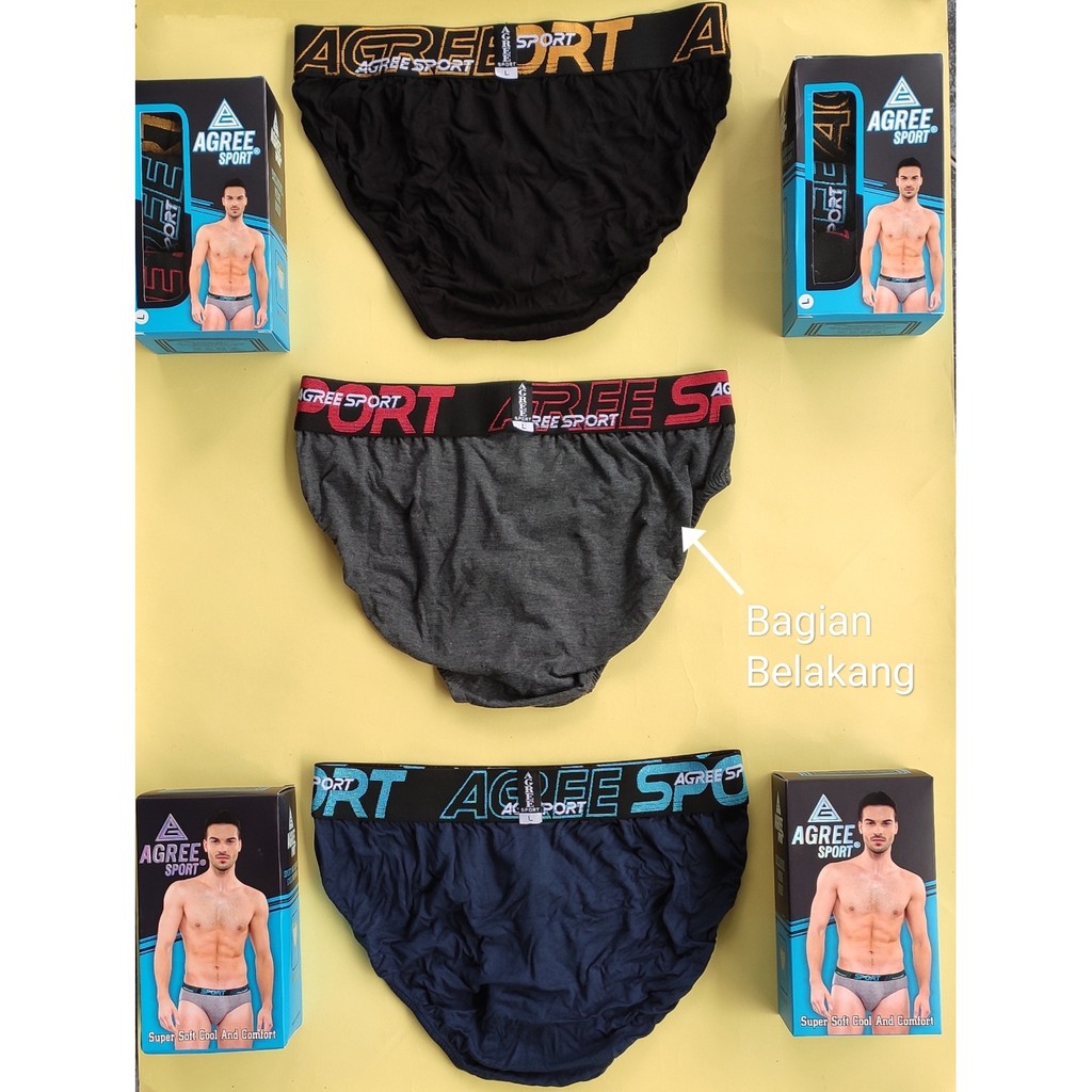 Agree Sport - 1 Pcs Celana dalam Pria Berkualitas, Pakaian dalam