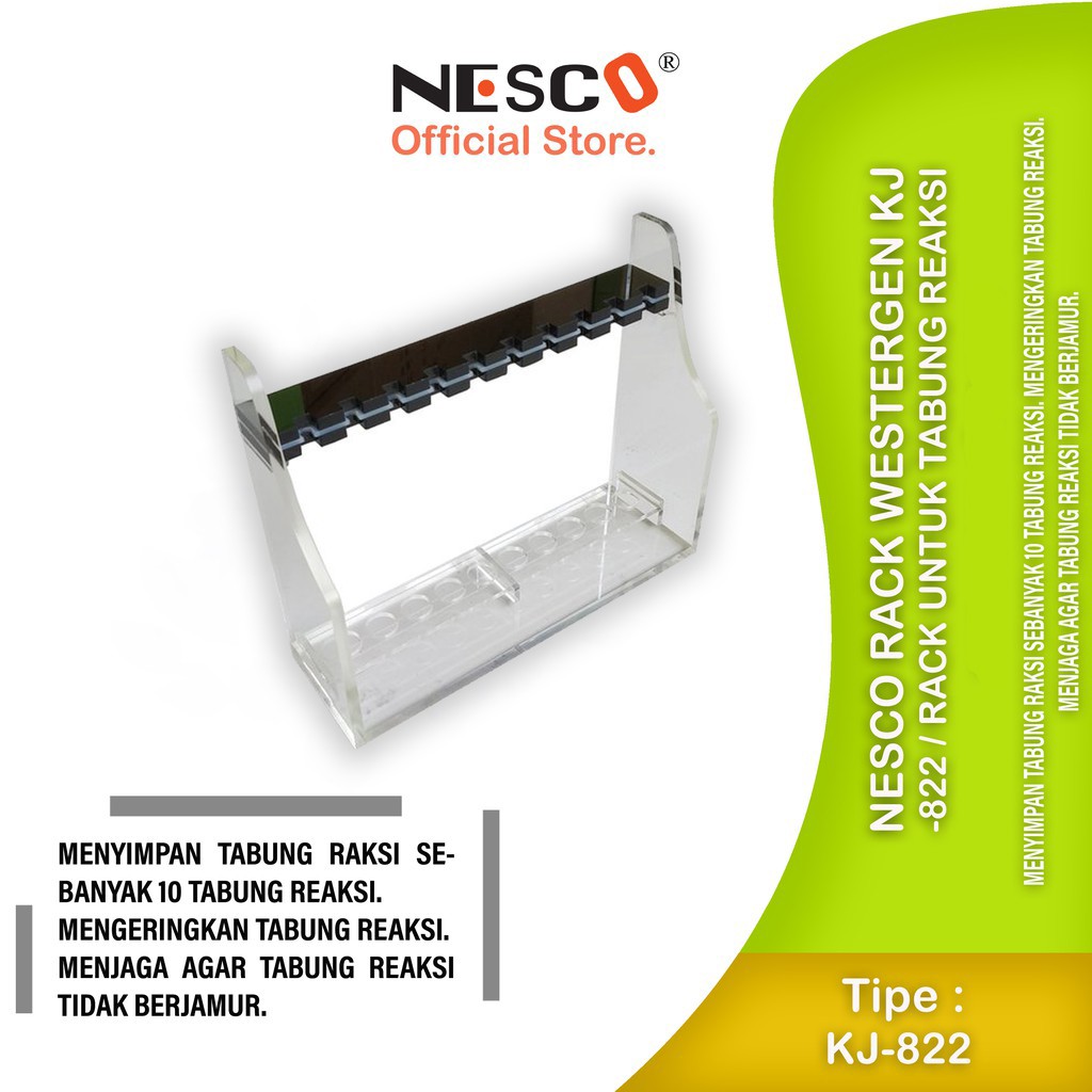 Nesco Rak Westergen KJ-822 / Rak untuk tabung reaksi