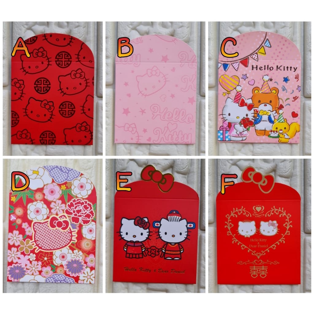 

KERTAS ANGPAO ORI HELLO KITTY BAHAN TEBAL 1 PAK ISI 10 PC