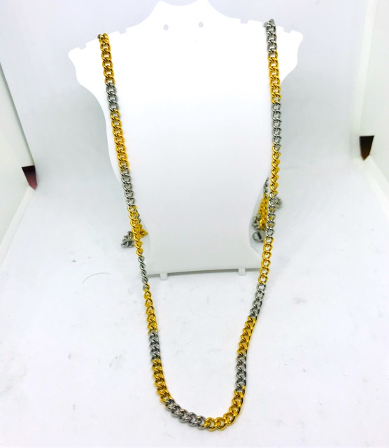 Kalung titanium rante panjang 75cm //titanium//kalung//perhiasan fasion