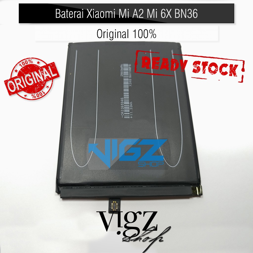 Baterai Battery Xiaomi Mi A2 MiA2 Mi 6X BN36 Original 100%