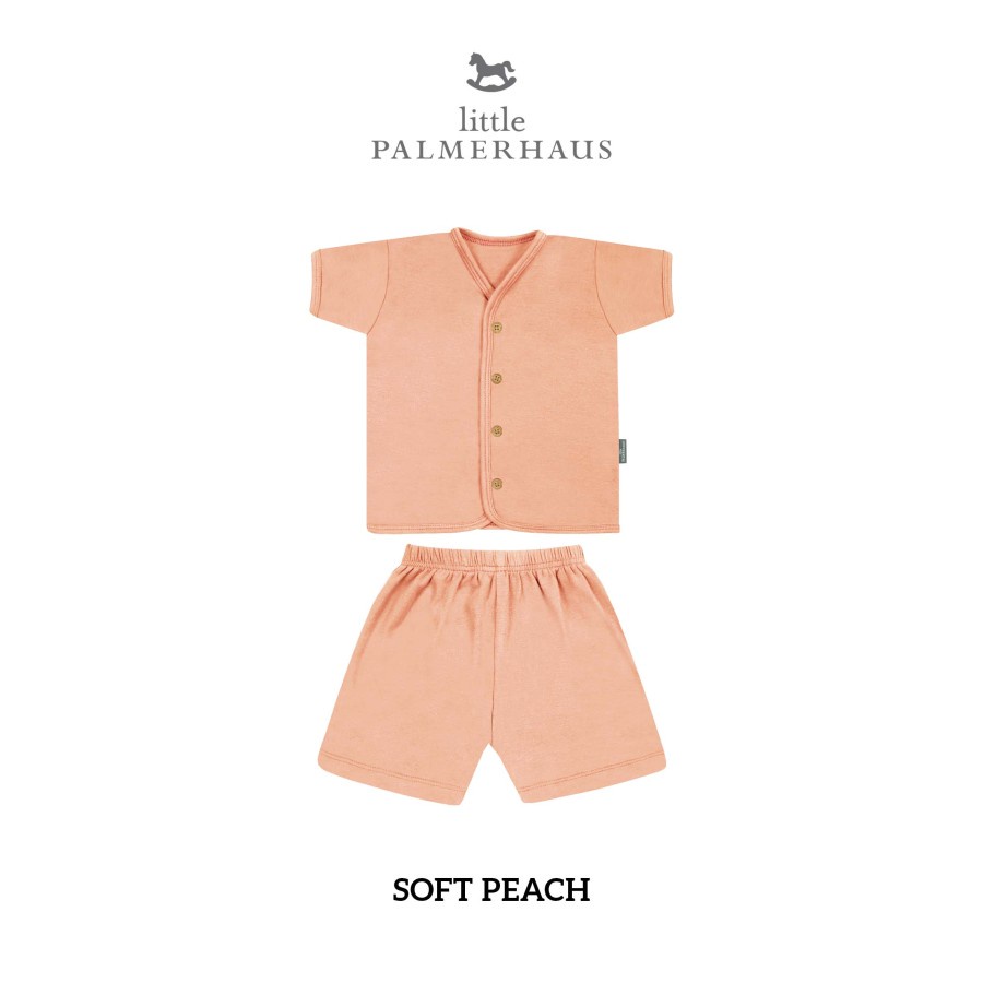 Little Palmerhaus - Button Tee Short (Setelan Bayi Kancing Depan NB-2y)