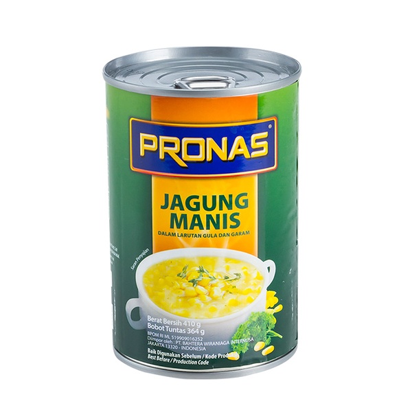 Pronas Cream Styled Corn Can 410 gram